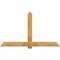Ekena Millwork Eugene Rough Sawn Timber Gable Bracket, Western Red Cedar, 84"W x 49"H x 6"D x 6"F, 14/12 Pitch GBW084X49X0606EUG00RWR - alternate 1